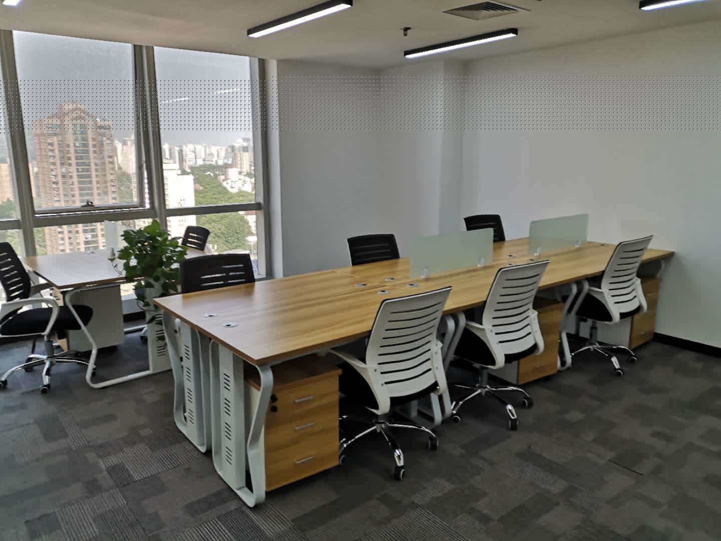 长峰中心江苏路商圈，延安西路精装办公室急租，楼品好档次高